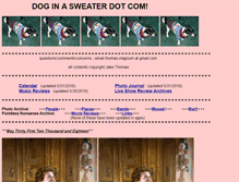 Tablet Screenshot of doginasweater.com